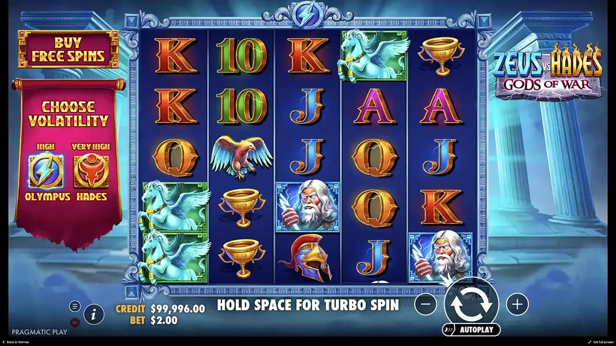 Ελληνικό κουλοχέρη Zeus vs Hades