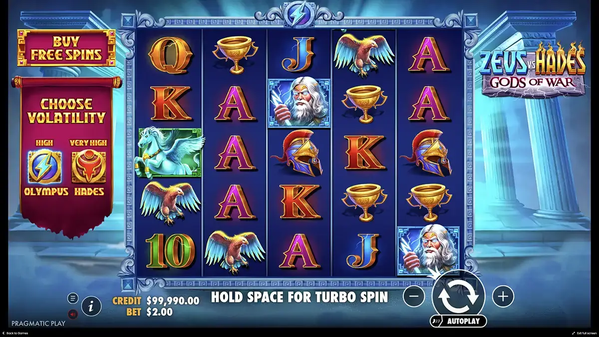 Παίζοντας το demo slot Zeus vs Hades πριν παίξετε με πραγματικά χρήματα